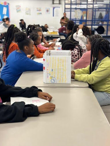 Students at Wirth/Parks Middle School participating in our Healthy Relationships workshop