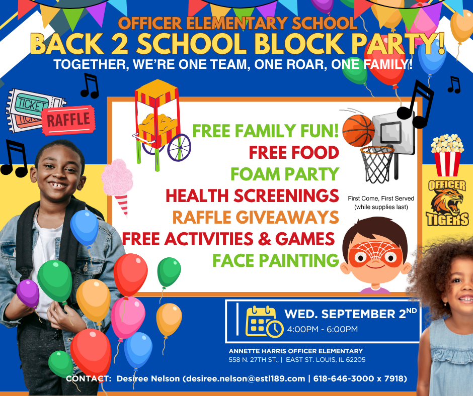 back 2 school block party