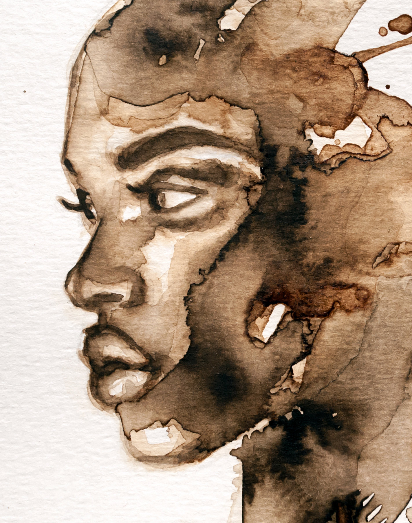 painting of black girl